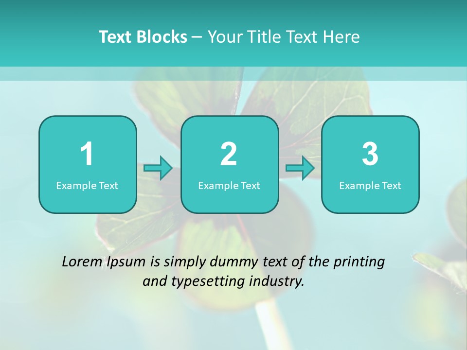 Leaf Leafed Fourleaved PowerPoint Template