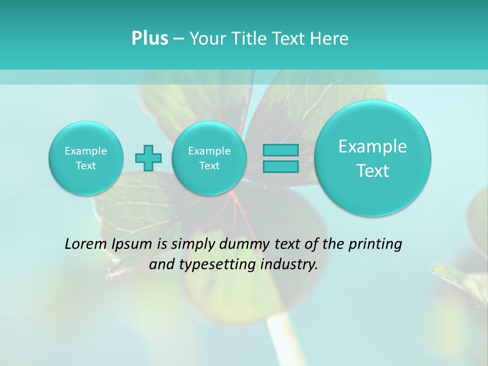 Leaf Leafed Fourleaved PowerPoint Template
