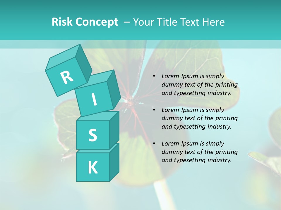 Leaf Leafed Fourleaved PowerPoint Template