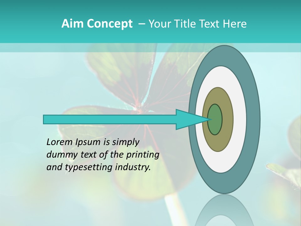 Leaf Leafed Fourleaved PowerPoint Template