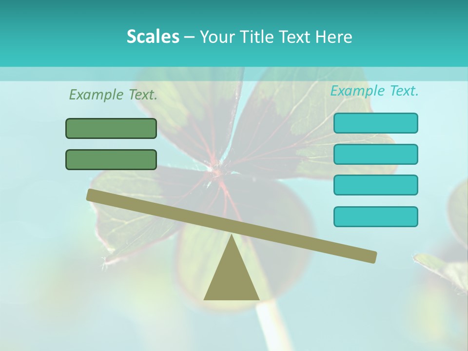 Leaf Leafed Fourleaved PowerPoint Template