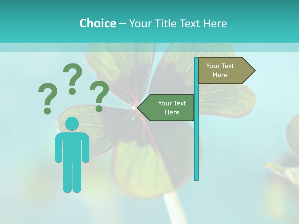 Leaf Leafed Fourleaved PowerPoint Template