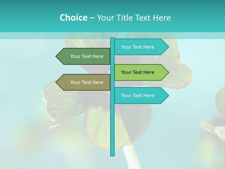 Leaf Leafed Fourleaved PowerPoint Template