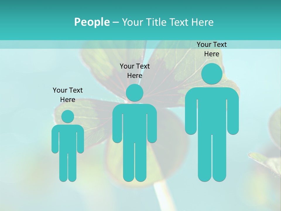 Leaf Leafed Fourleaved PowerPoint Template