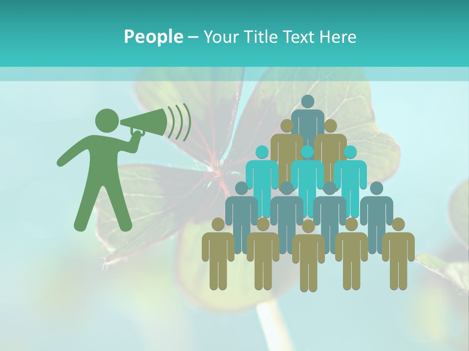 Leaf Leafed Fourleaved PowerPoint Template