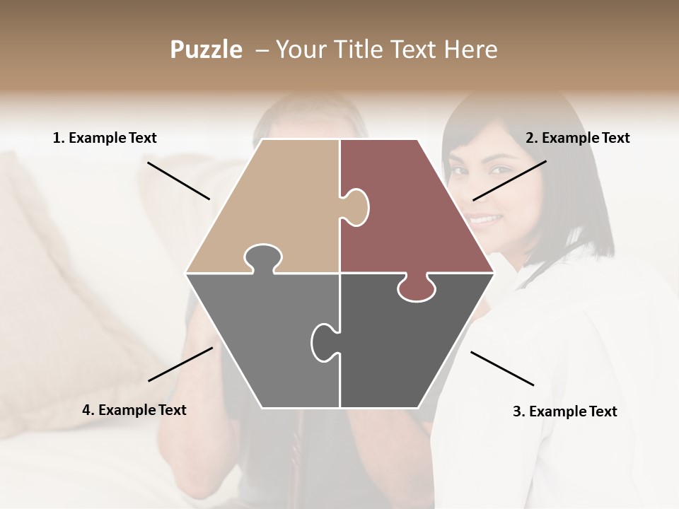 Stethoscope Elderly Sitting PowerPoint Template
