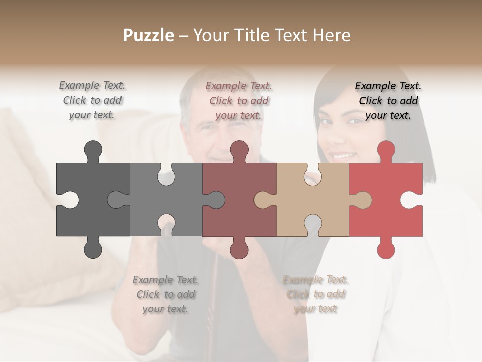 Stethoscope Elderly Sitting PowerPoint Template