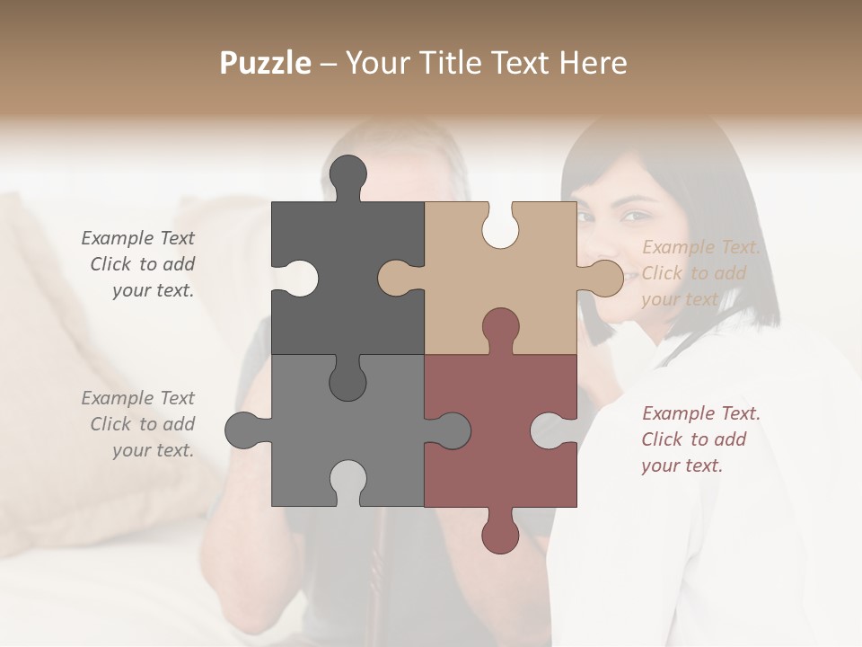 Stethoscope Elderly Sitting PowerPoint Template