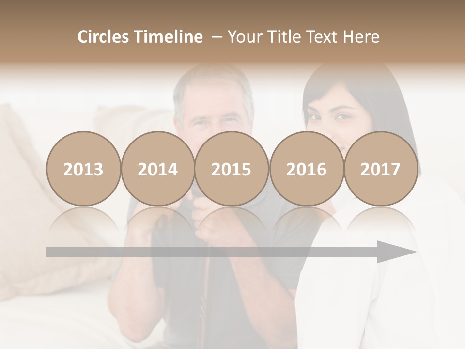 Stethoscope Elderly Sitting PowerPoint Template