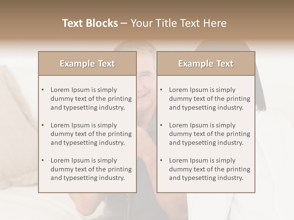 Stethoscope Elderly Sitting PowerPoint Template
