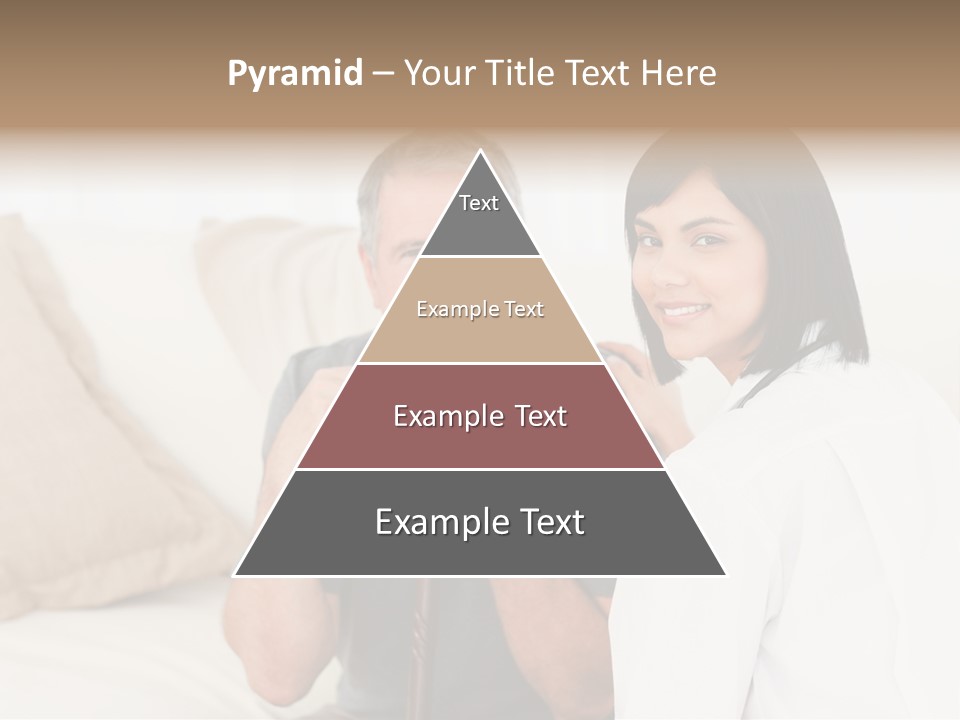 Stethoscope Elderly Sitting PowerPoint Template