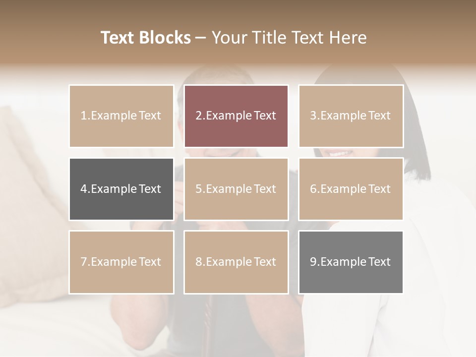 Stethoscope Elderly Sitting PowerPoint Template