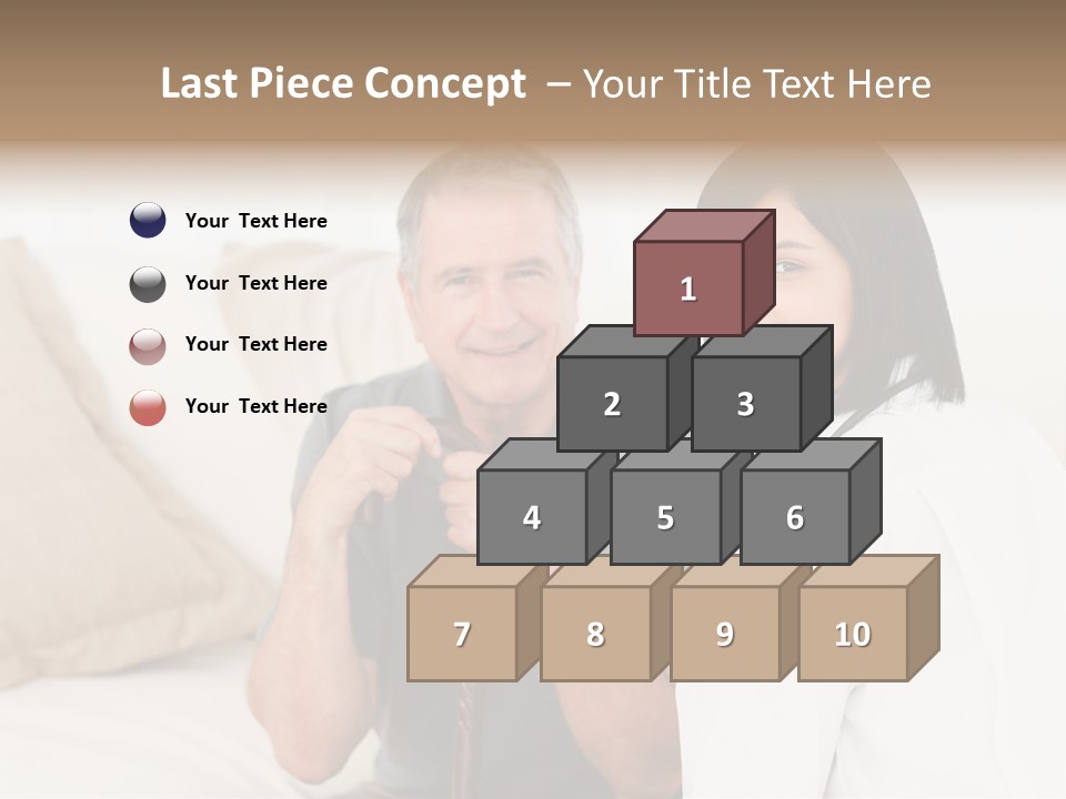 Stethoscope Elderly Sitting PowerPoint Template