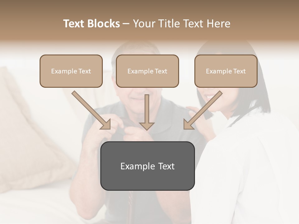 Stethoscope Elderly Sitting PowerPoint Template