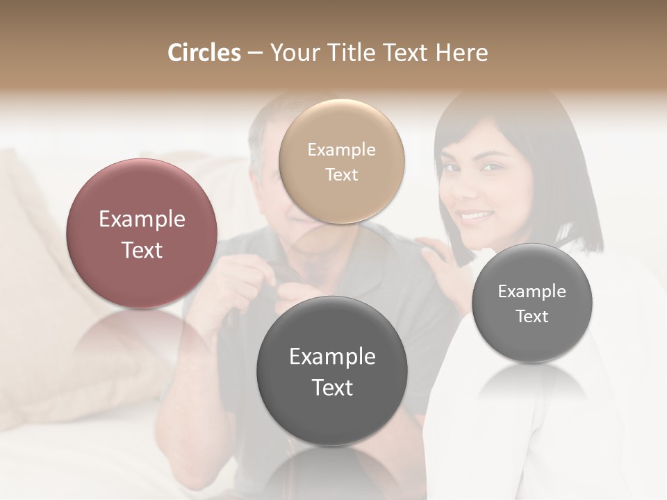 Stethoscope Elderly Sitting PowerPoint Template