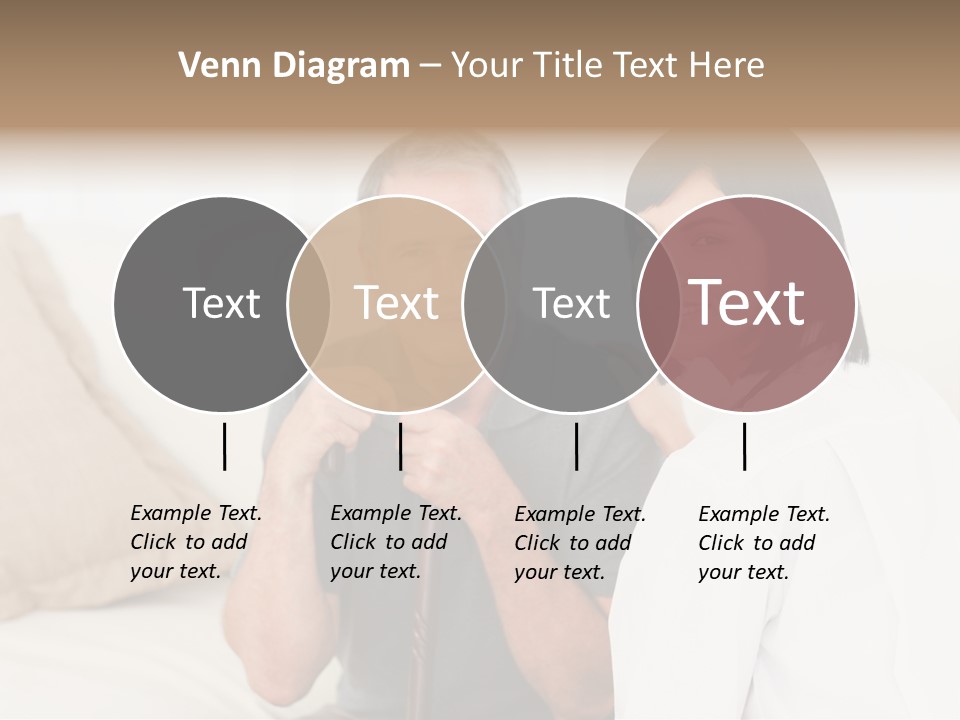 Stethoscope Elderly Sitting PowerPoint Template