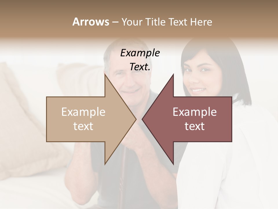 Stethoscope Elderly Sitting PowerPoint Template