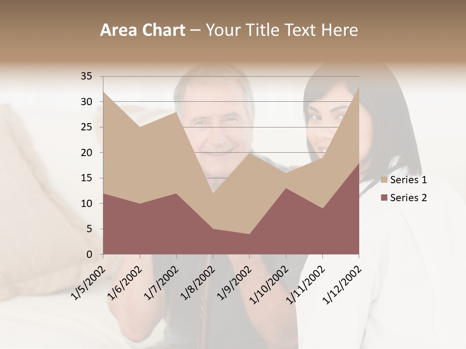 Stethoscope Elderly Sitting PowerPoint Template
