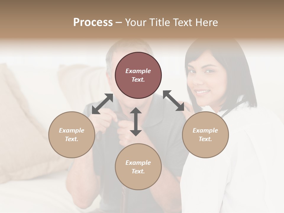 Stethoscope Elderly Sitting PowerPoint Template