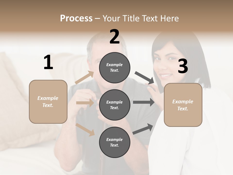 Stethoscope Elderly Sitting PowerPoint Template