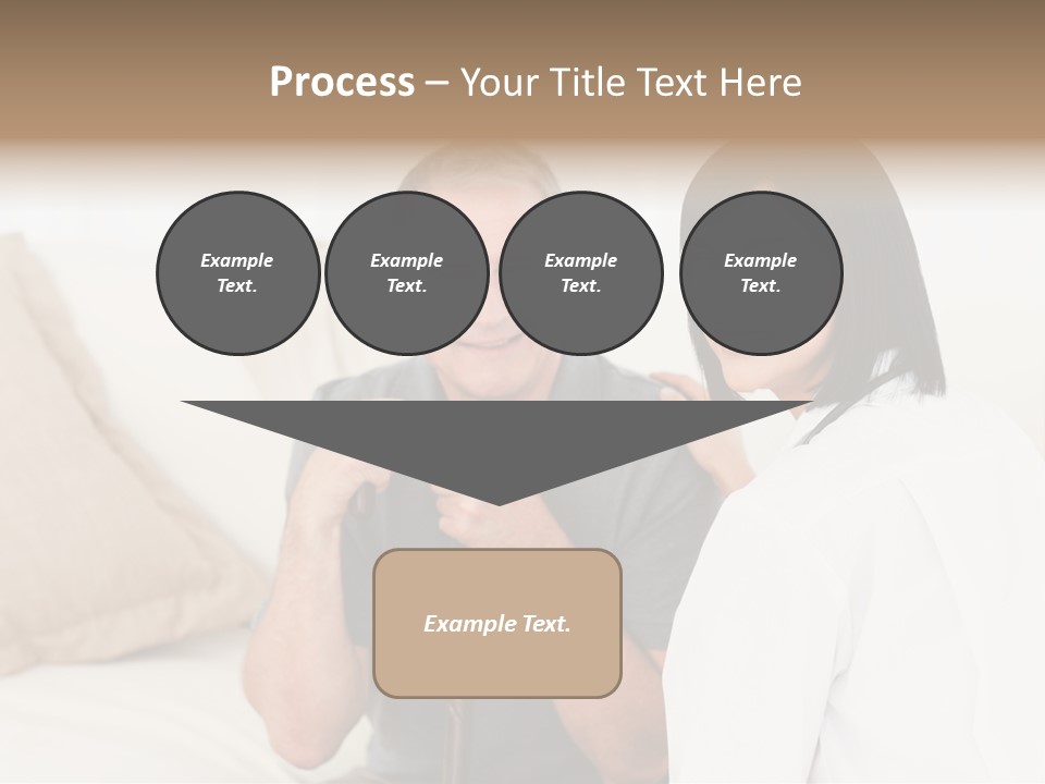 Stethoscope Elderly Sitting PowerPoint Template