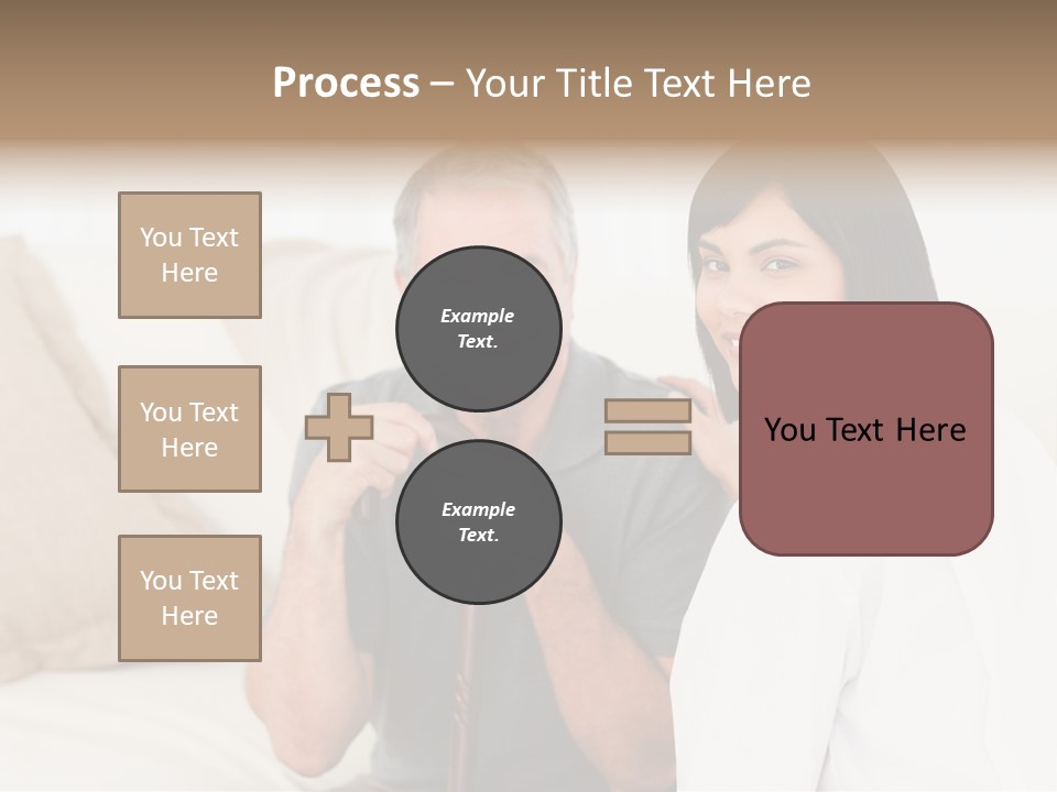 Stethoscope Elderly Sitting PowerPoint Template