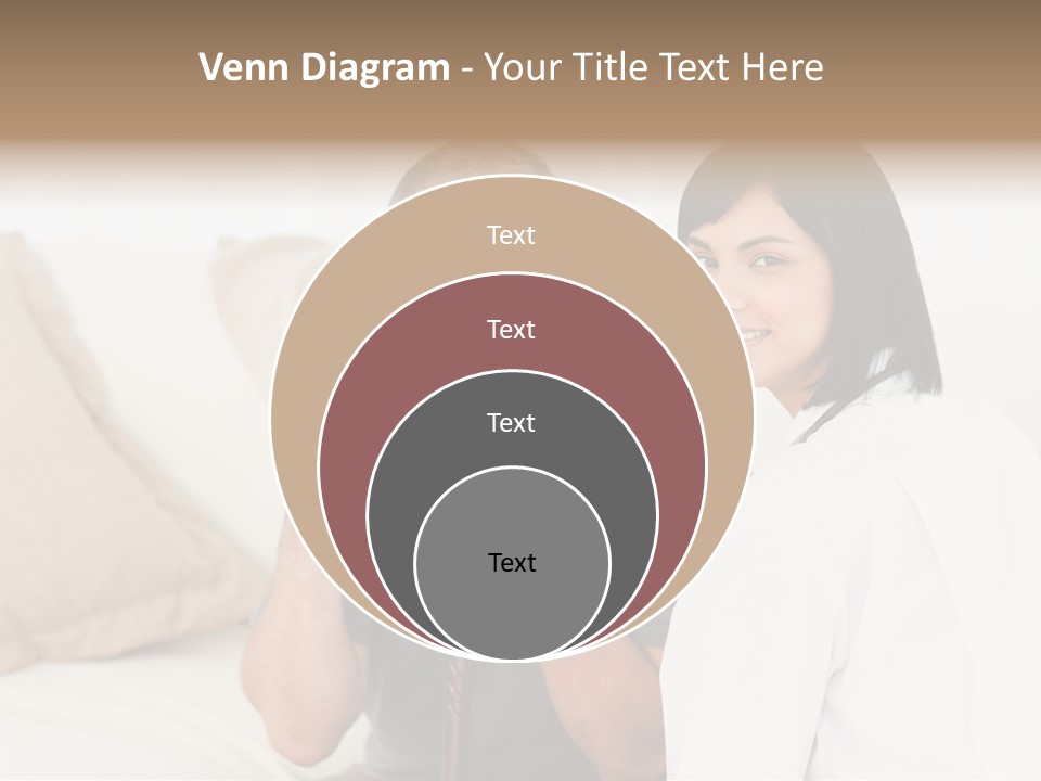 Stethoscope Elderly Sitting PowerPoint Template