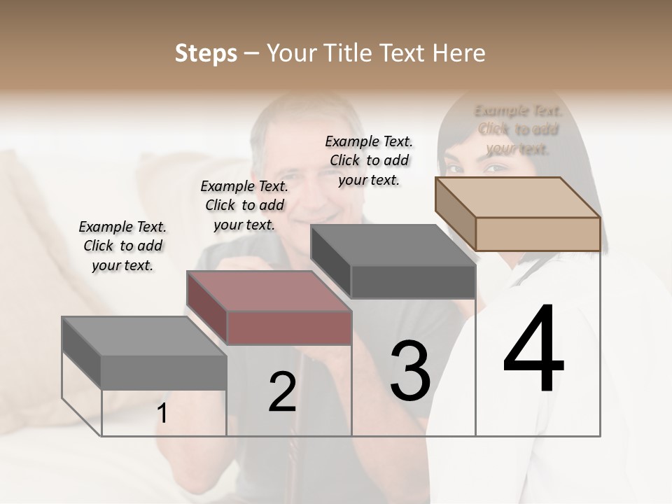 Stethoscope Elderly Sitting PowerPoint Template