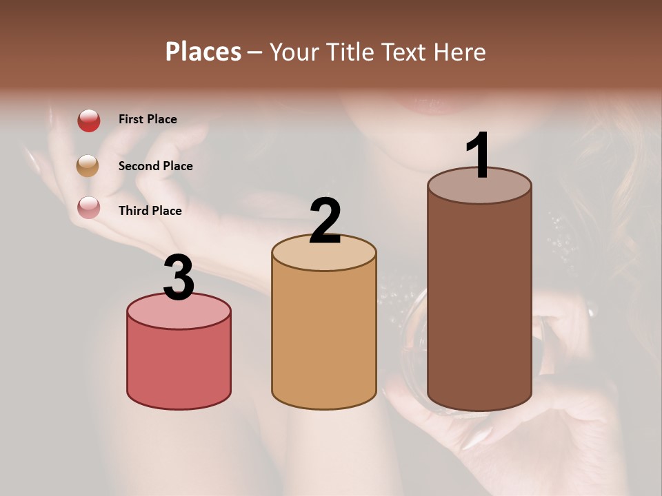 Femininity Perfume Woman PowerPoint Template