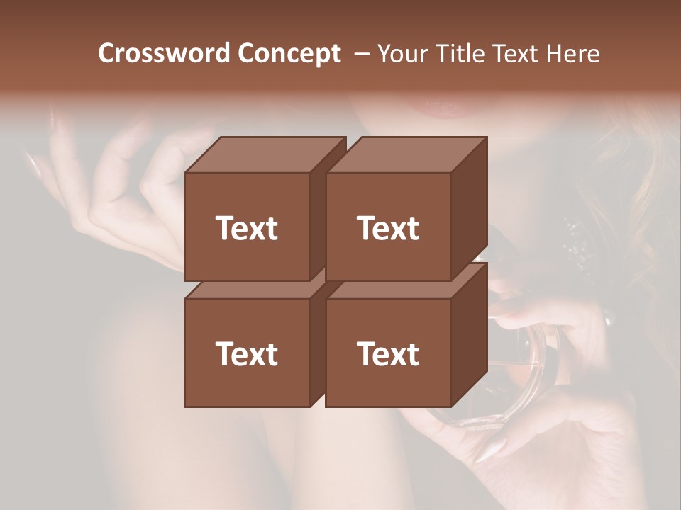 Femininity Perfume Woman PowerPoint Template