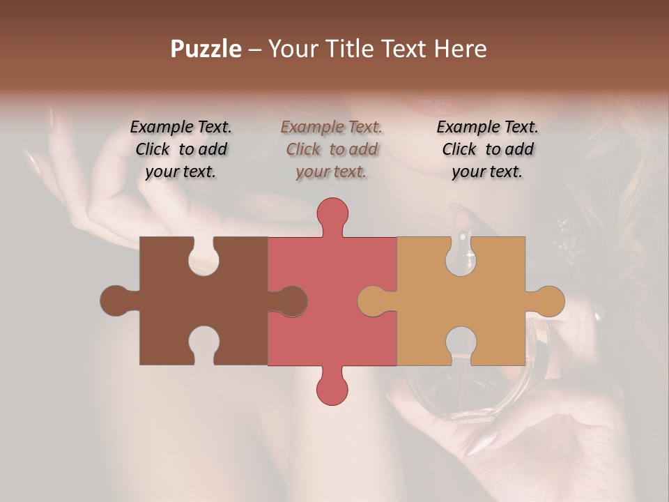 Femininity Perfume Woman PowerPoint Template