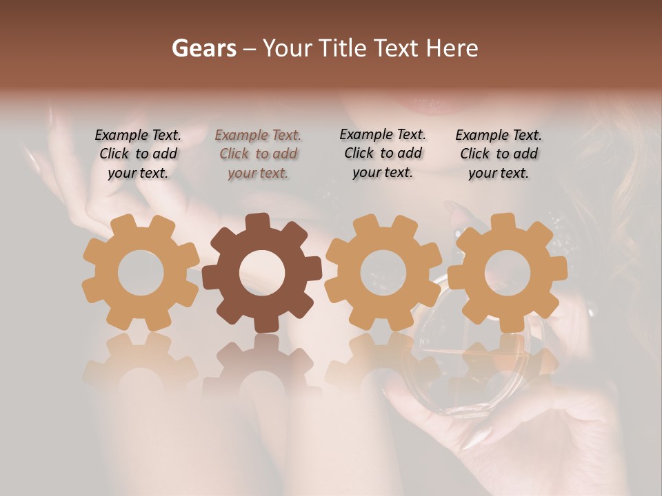 Femininity Perfume Woman PowerPoint Template