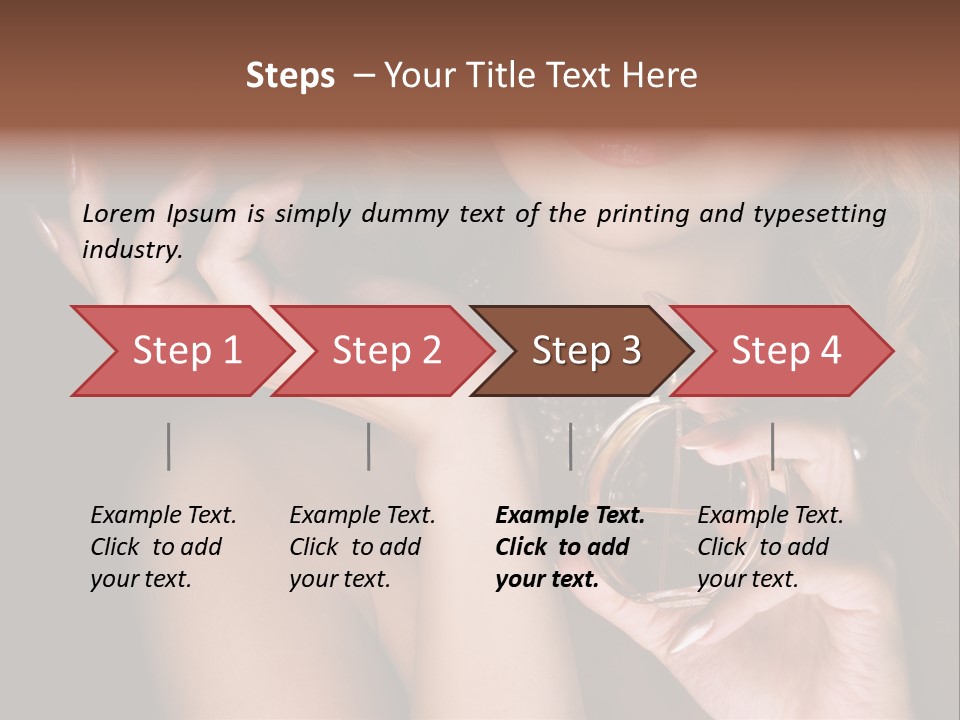 Femininity Perfume Woman PowerPoint Template