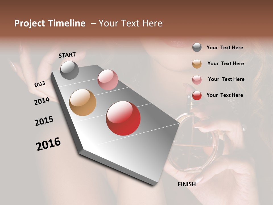 Femininity Perfume Woman PowerPoint Template