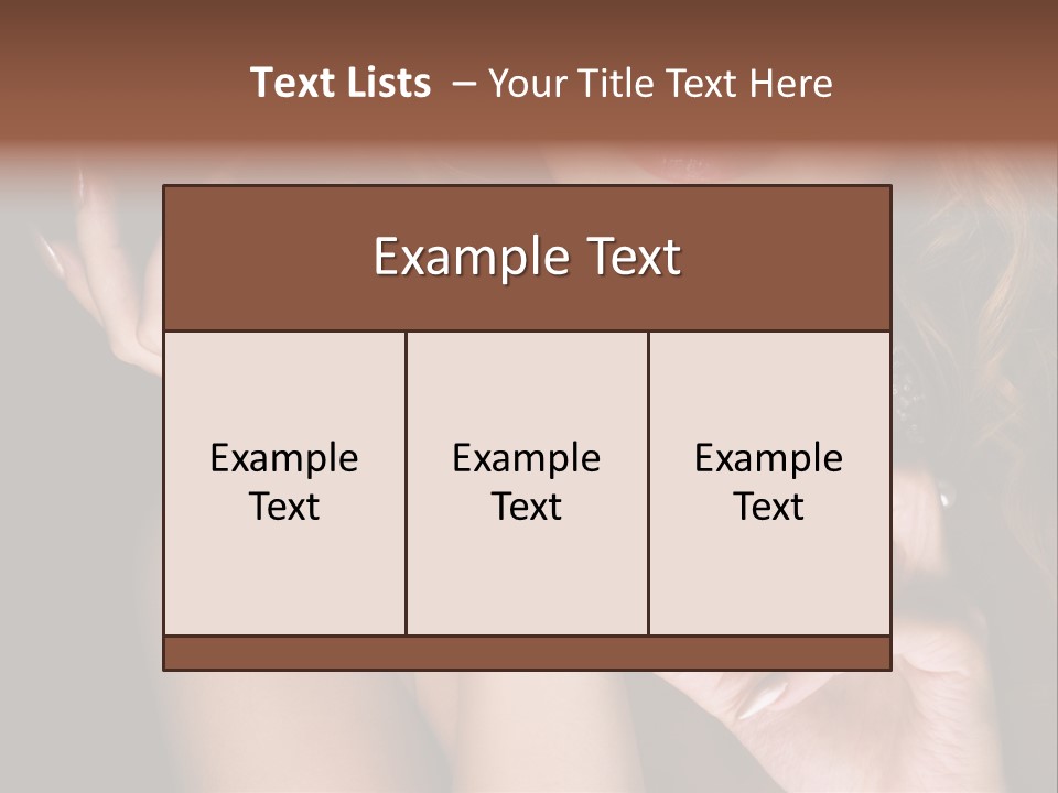 Femininity Perfume Woman PowerPoint Template