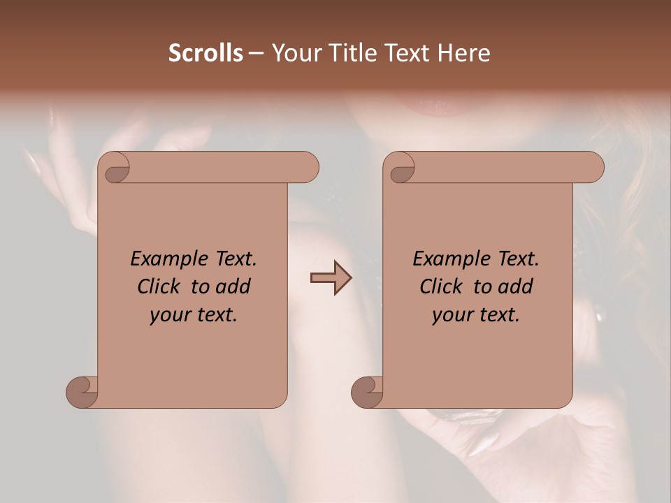 Femininity Perfume Woman PowerPoint Template