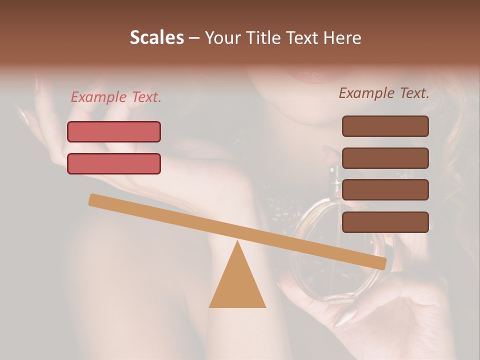 Femininity Perfume Woman PowerPoint Template