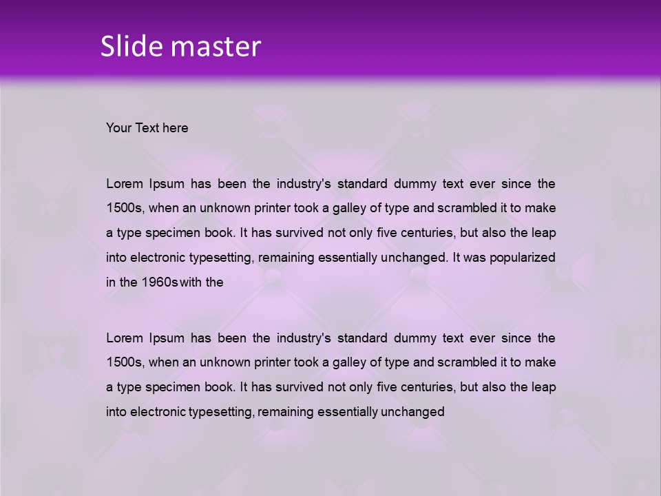 Leather Flat Bump PowerPoint Template