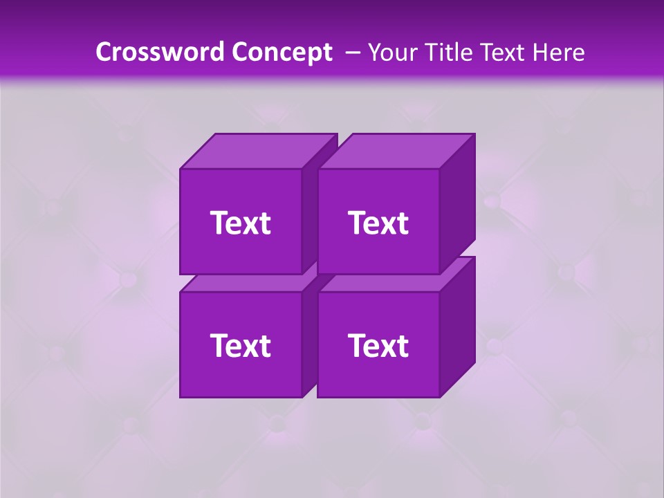 Leather Flat Bump PowerPoint Template