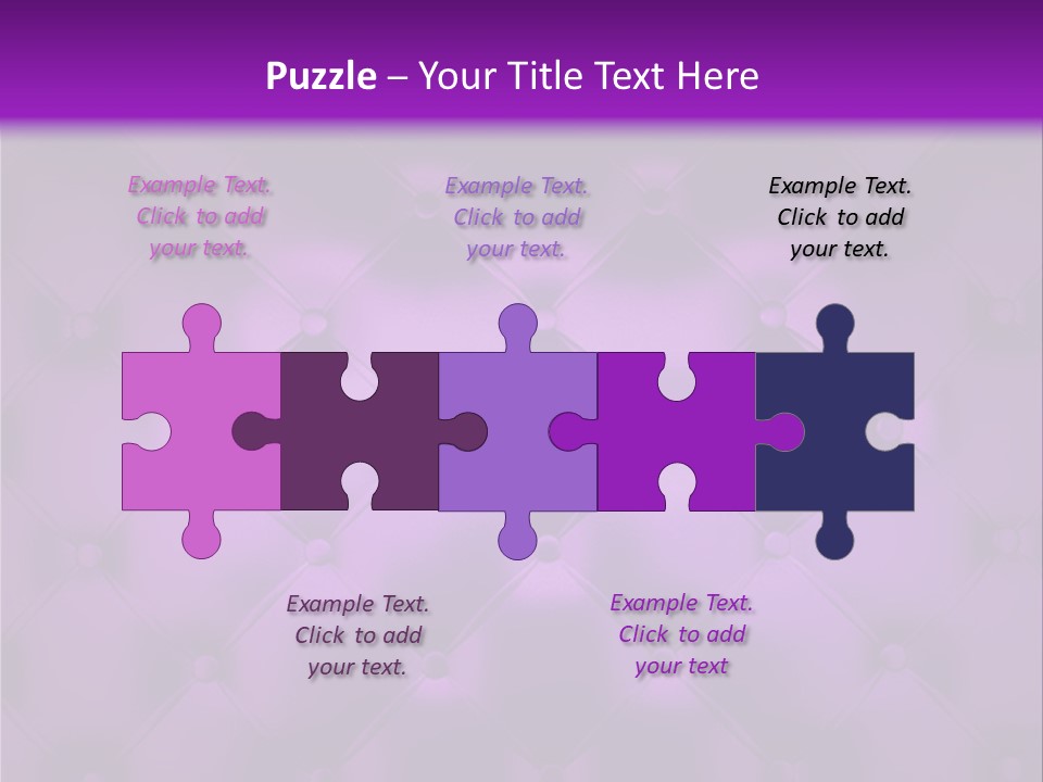 Leather Flat Bump PowerPoint Template