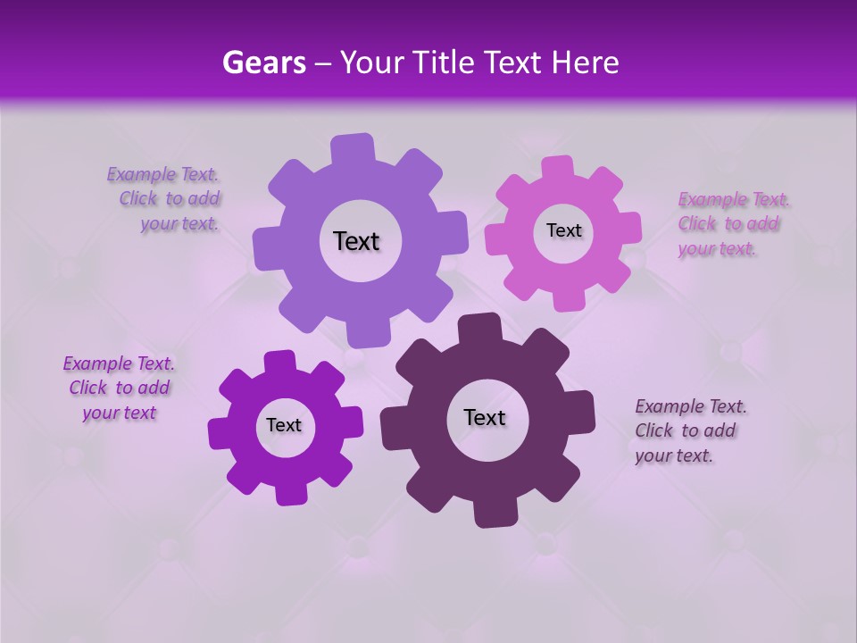 Leather Flat Bump PowerPoint Template