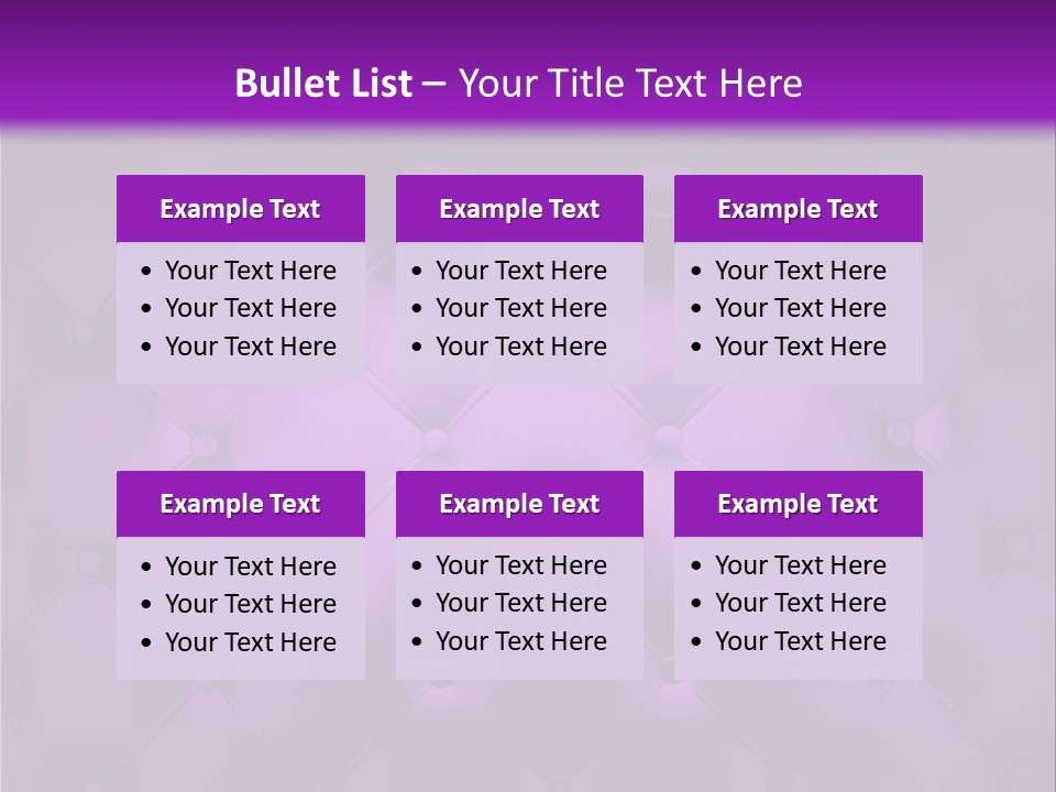 Leather Flat Bump PowerPoint Template