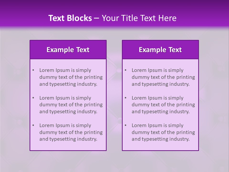 Leather Flat Bump PowerPoint Template