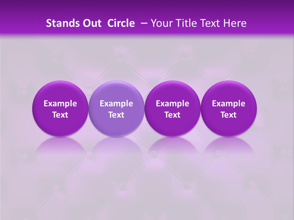 Leather Flat Bump PowerPoint Template