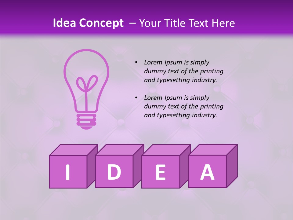 Leather Flat Bump PowerPoint Template