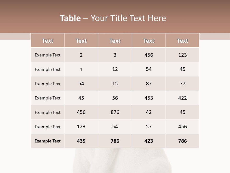 Food Hand Animal PowerPoint Template