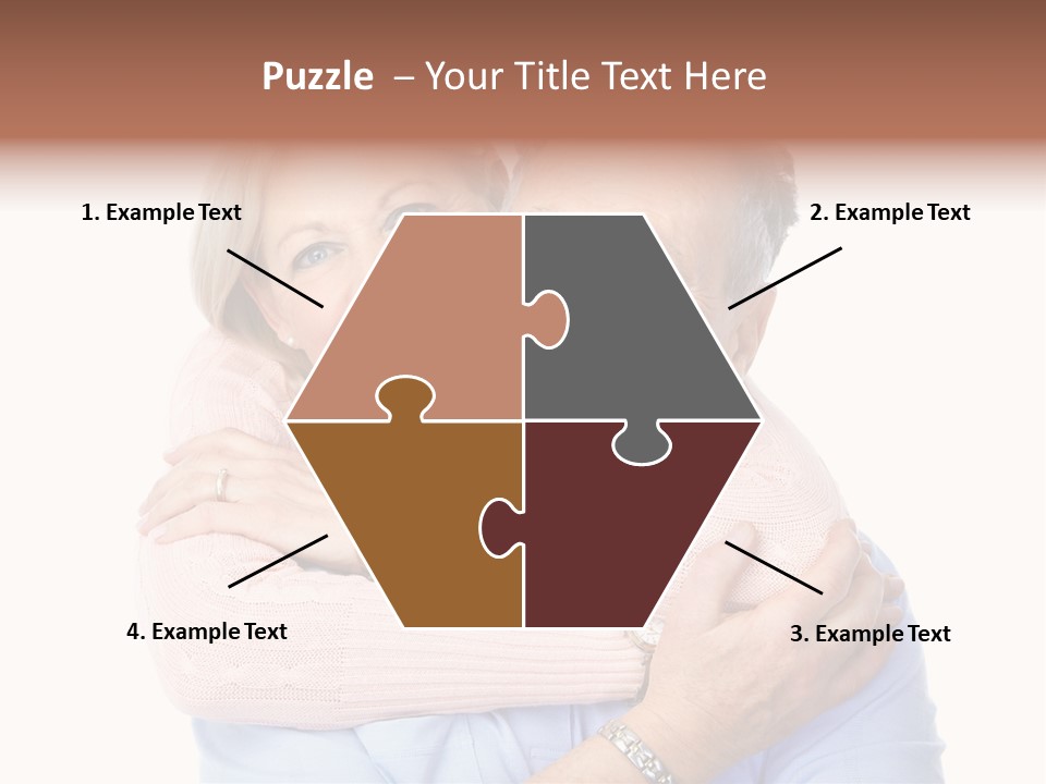 Smile Couple Elderly PowerPoint Template