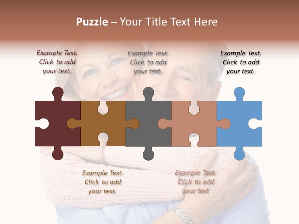 Smile Couple Elderly PowerPoint Template