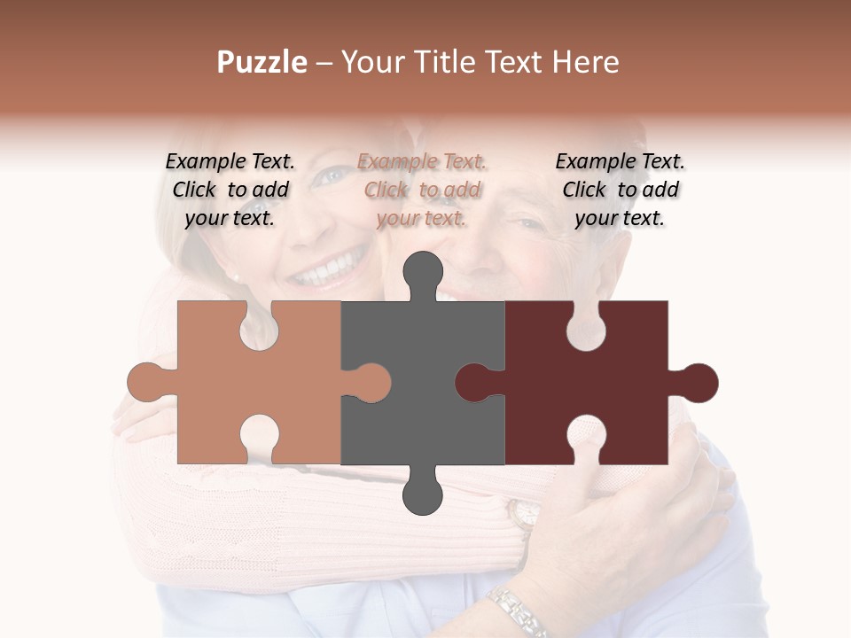 Smile Couple Elderly PowerPoint Template