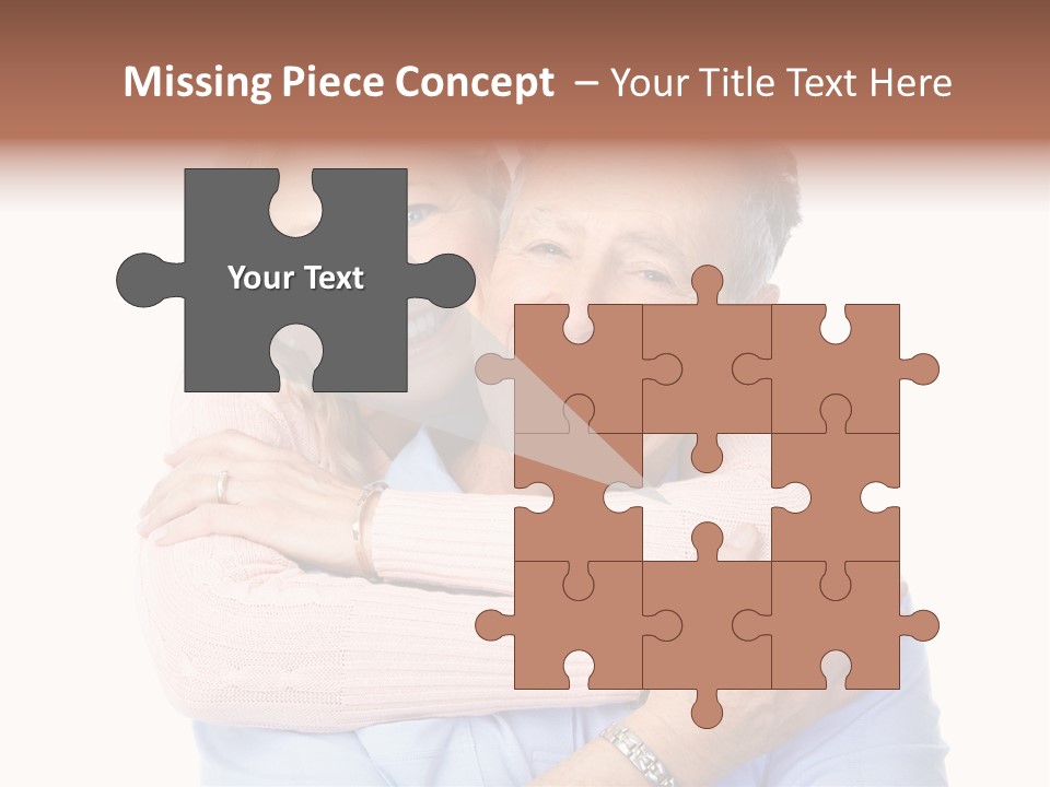Smile Couple Elderly PowerPoint Template